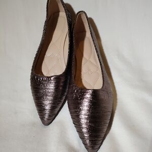Metallic Brown Women's Flats